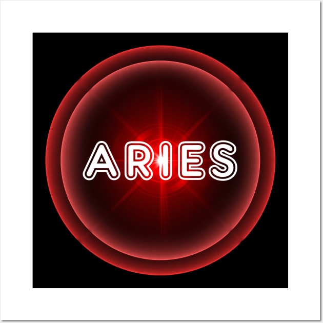 Aries | Astrology Fire Element Wall Art by MysticZodiac